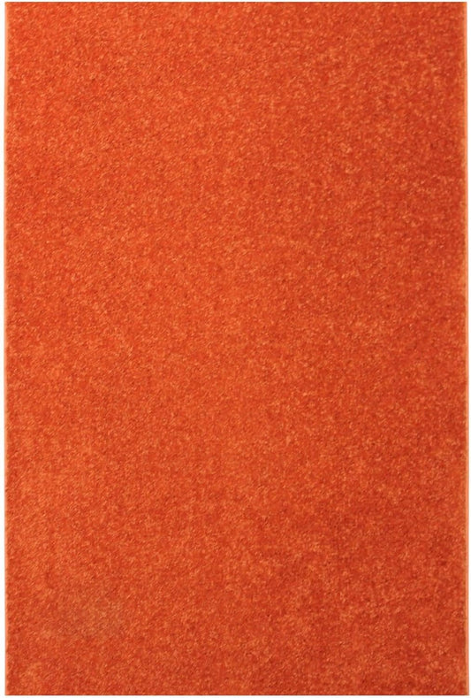 KOECKRITZ Soft and Colorful Kids Classroom Area Rugs (Passes Flammability Pill Test) Many Sizes and Bright Colors to Select from (5' x 5', Tangerine)