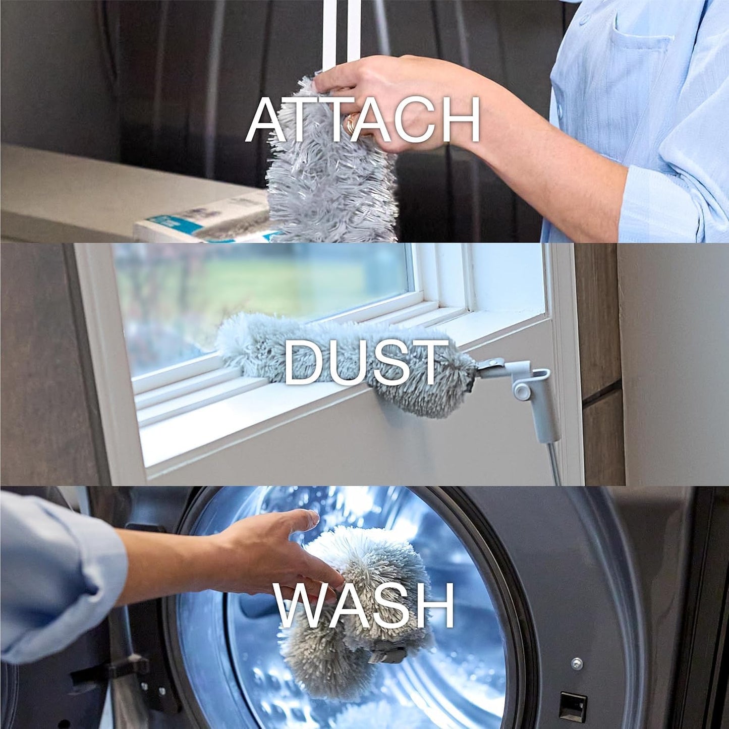 Bona Reusable Duster Refills - 2 Pack - High Performance Dusting System - Microfiber Dusters Remove Dust and Pet Hair for Whole-Home Cleaning