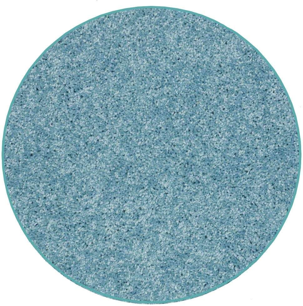 KOECKRITZ Soft and Colorful Kids Classroom Area Rugs (Passes Flammability Pill Test) Many Sizes and Bright Colors to Select from (8' Round, Surf)