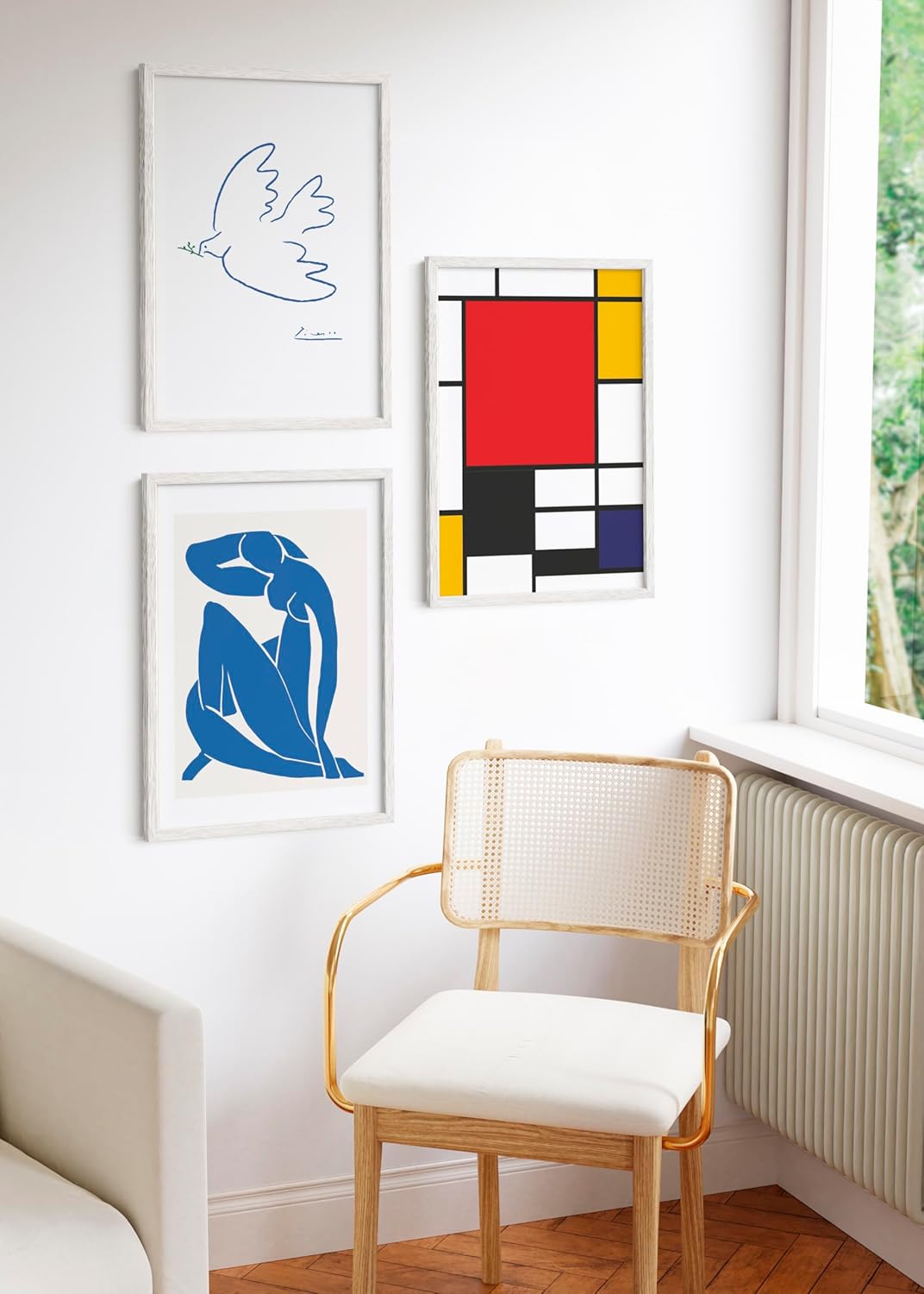 HAUS AND HUES Standalone White Oak Frame Set of 3-20x30