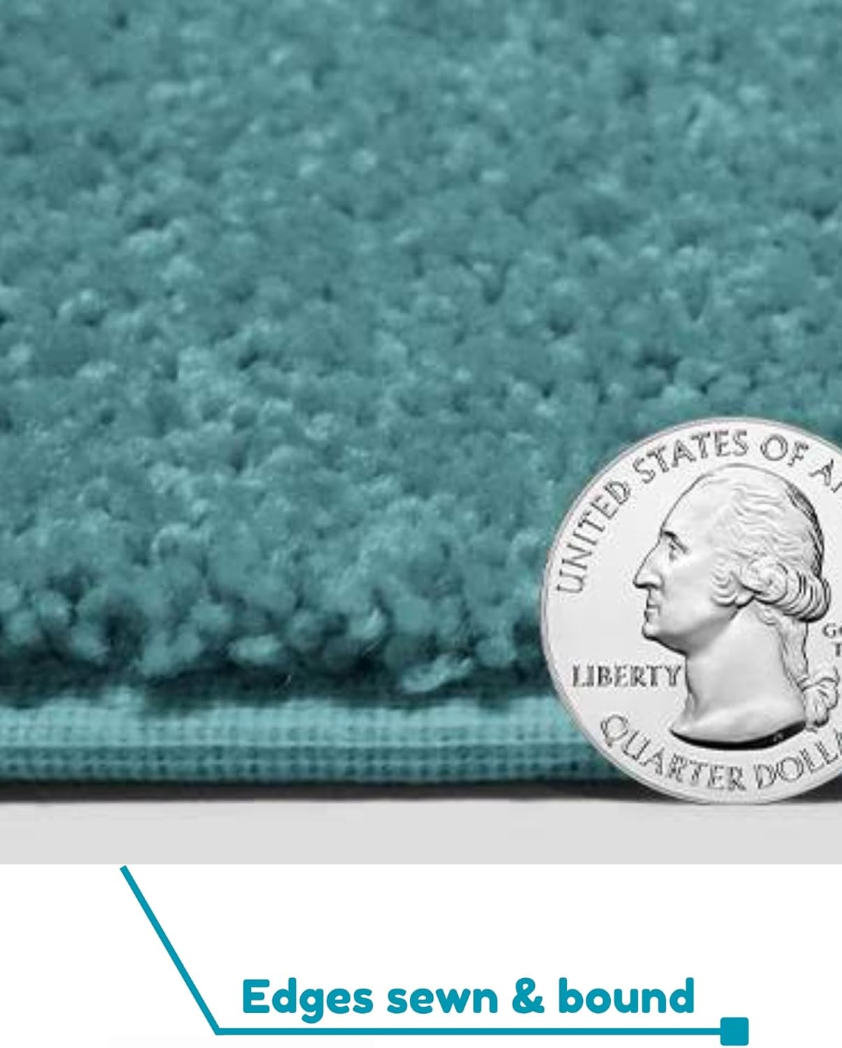 KOECKRITZ Soft and Colorful Kids Classroom Area Rugs (Passes Flammability Pill Test) Many Sizes and Bright Colors to Select from (5' x 7', Surf)