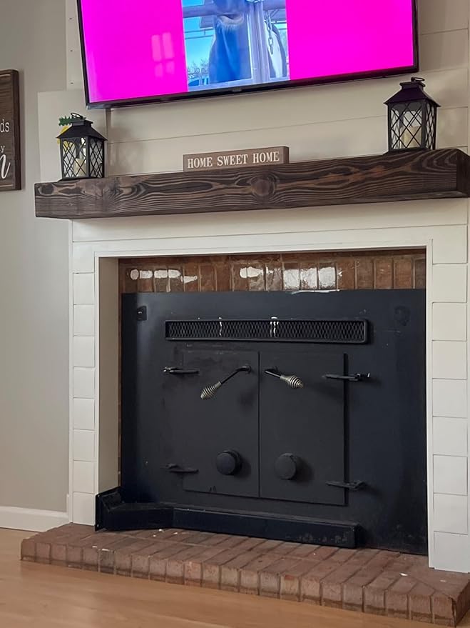 Heavy-Duty Floating Shelf Bracket, Hidden Shelf Bracket for Fireplace Mantel and Shelves, if Installed on Studs, max-Load of 210 pounds, 38 inches, (with Premium Build kit)