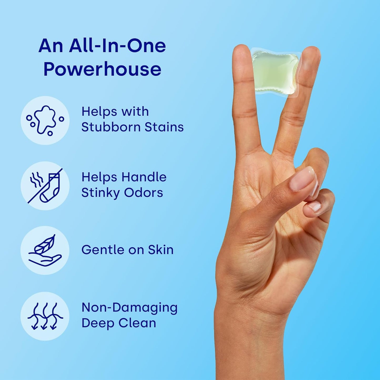 Dropps Odor & Stain Biobased Power Laundry Detergent Pods, Lavender Meadow (32 Count) - HE Compatible Laundry Pods for Fresh Clothes - Washing Detergent Soap Supplies & Recyclable Packaging