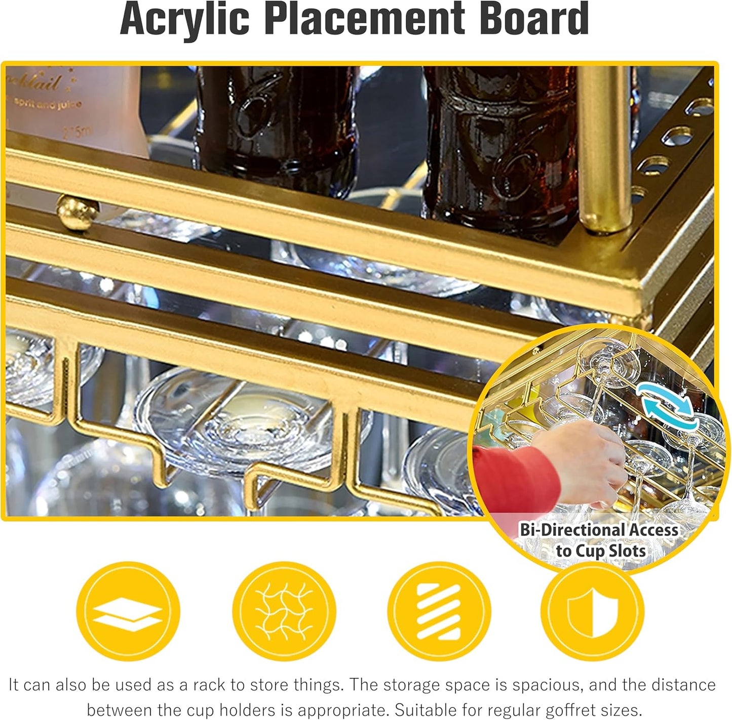 Ceiling Wine Rack&Hanging, Adjustable Hanging Wine Rack with Acrylic Board for Bar Cafe Kitche, 47''x13.8'' Iron Hanging Wine Glass Racks, Wine Bottle, Goblet Stemware Rack, Mug Rack-Black