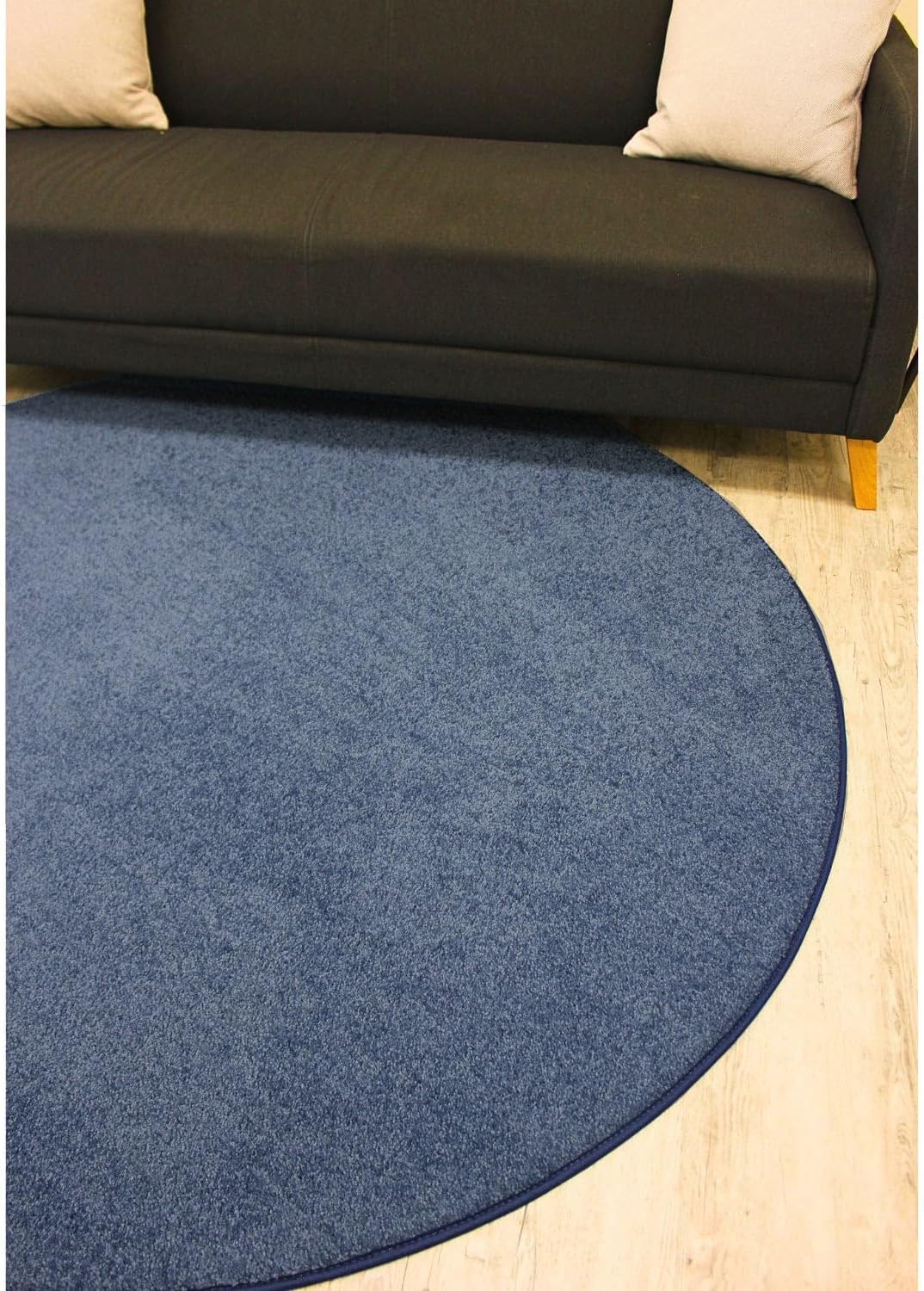 KOECKRITZ Soft and Colorful Kids Classroom Area Rugs (Passes Flammability Pill Test) Many Sizes and Bright Colors to Select from (4' x 4', Navy)