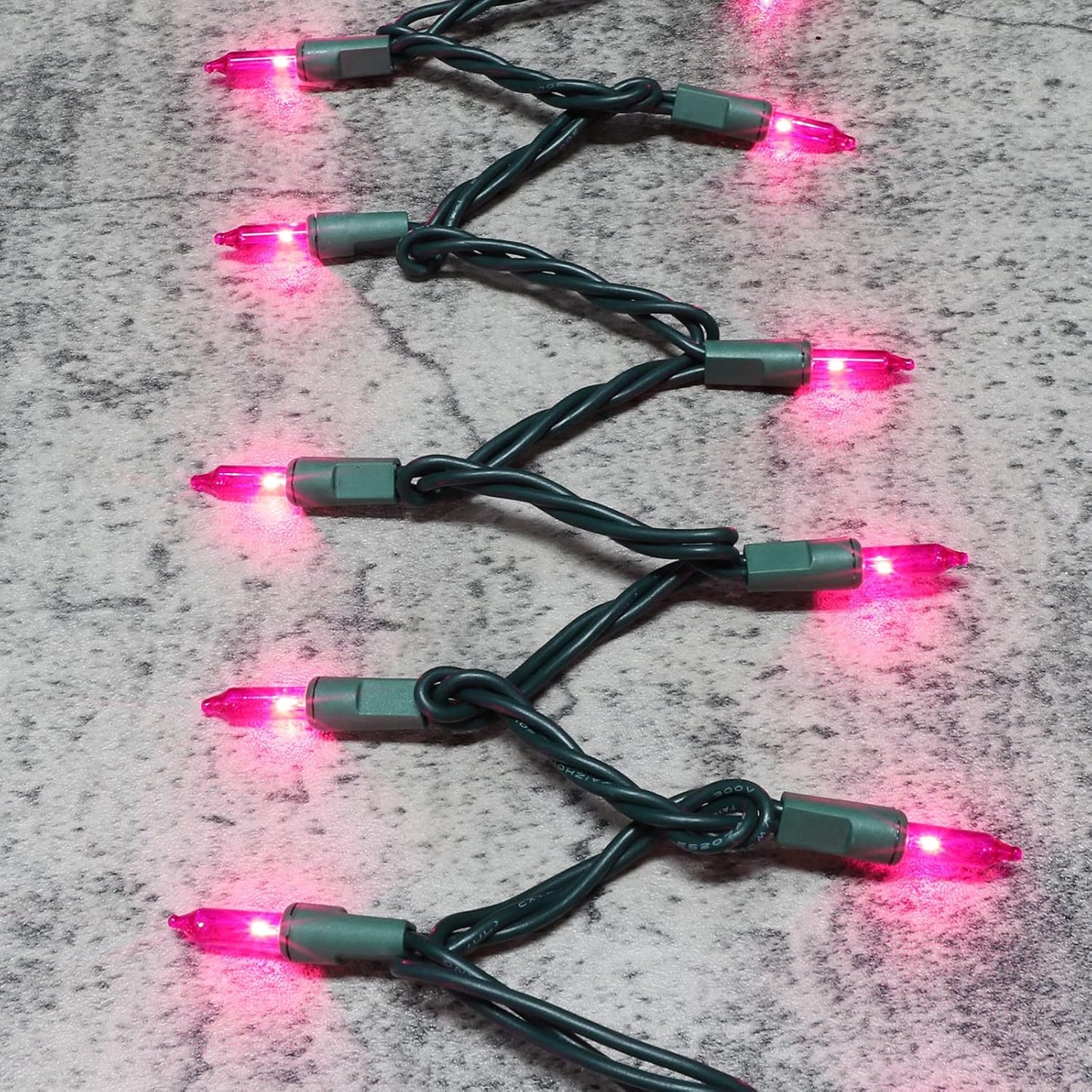 Green Wire, Pink Incandescent Bulb 300 Mini String Lights for Indoor Christmas Tree Garland Birthday Wedding Party Festival Decoration