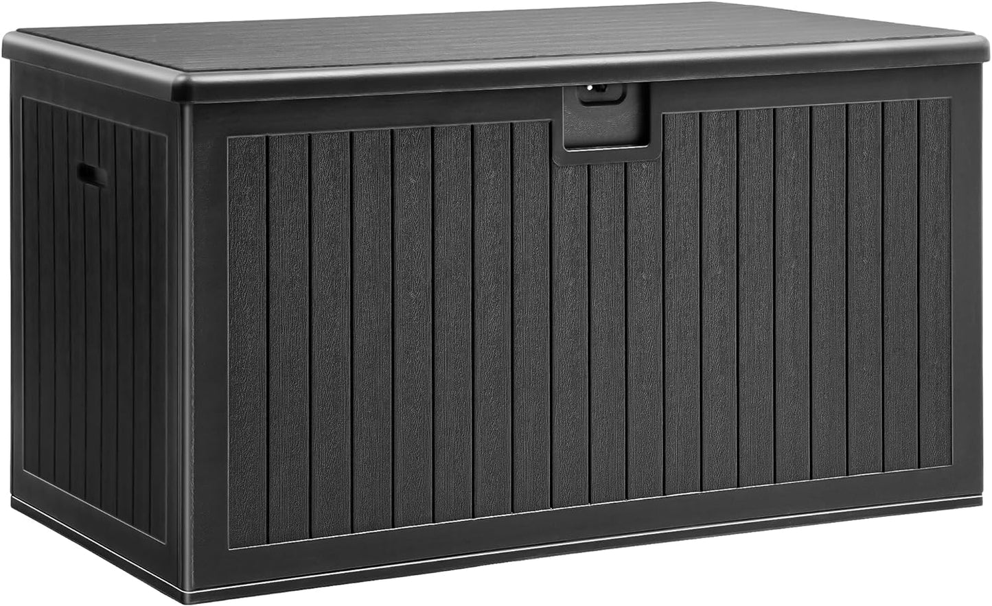 YITAHOME XL 150 Gallon Large Deck Box,Outdoor Storage for Patio Furniture Cushions,Garden Tools,Waterproof,Lockable (Black)