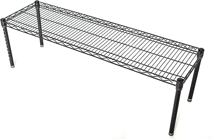 Omega Products Corporation 14" Deep x 36" Wide x 14" High Black Stationary Dunnage Rack