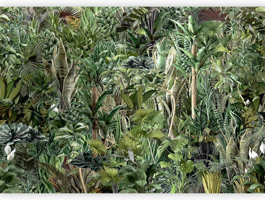 artgeist Premium Wall Mural Leaves 157"x110"XXL Non-Woven Wallpaper Fleece Wall Decor Photo Print Picture Image Design Plants Abstract Nature Botanical b-C-0858-a-a