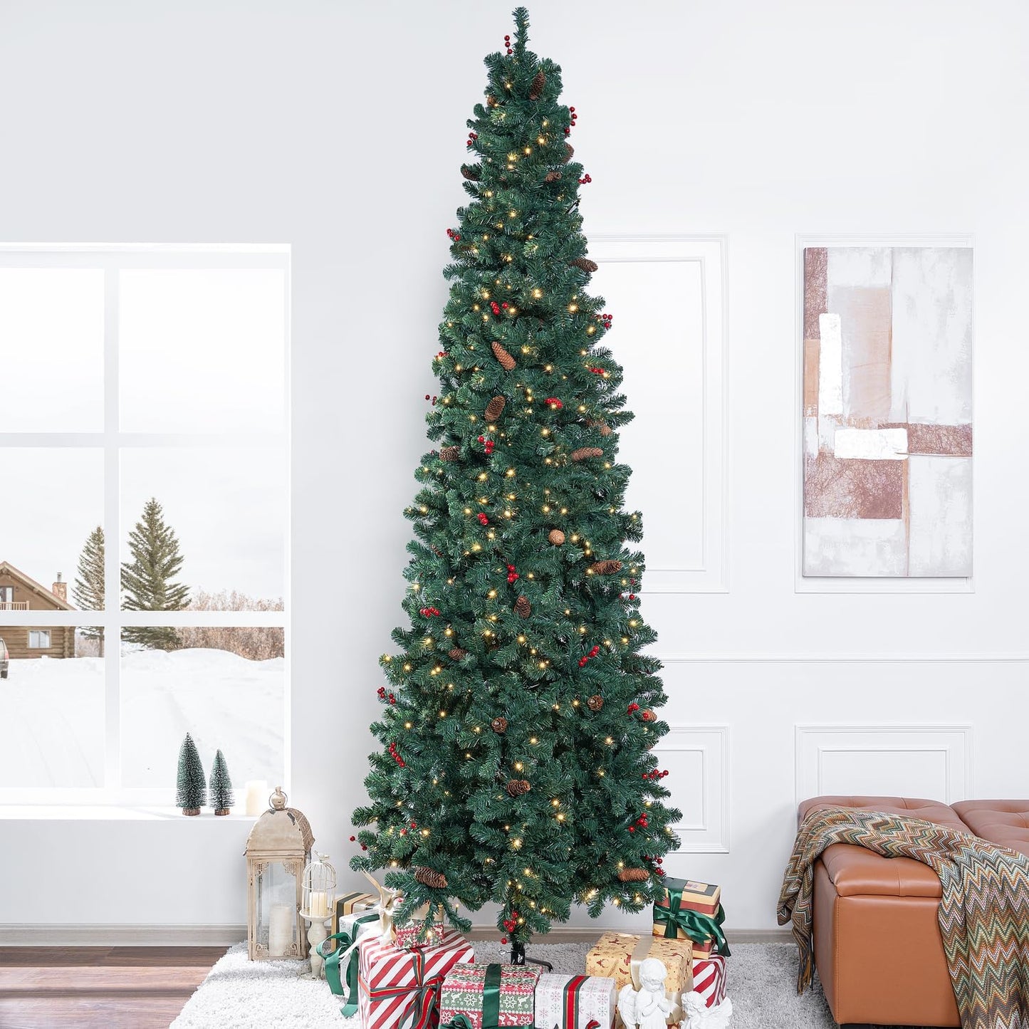 Belen Pencil Christmas Tree Green/9ft