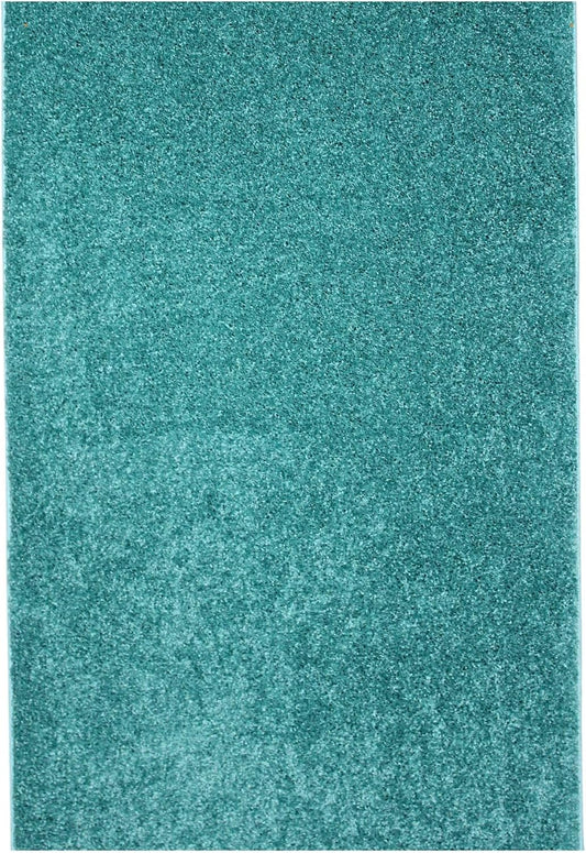 KOECKRITZ Soft and Colorful Kids Classroom Area Rugs (Passes Flammability Pill Test) Many Sizes and Bright Colors to Select from (7' x 9', Surf)