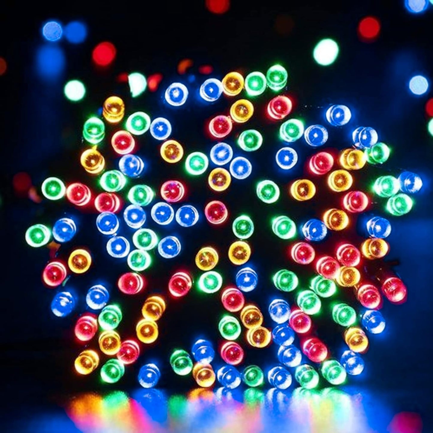Dazzle Bright 300 LED Christmas String Lights, 100 FT Connectable Waterproof String Lights Green Wire with 8 Modes, Christmas Decorations for Indoor Outdoor Xmas Party Yard Garden (Multi Colored)