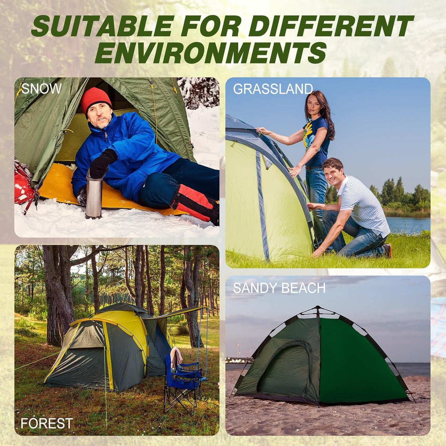 Hicarer 10 Pcs 20 Pcs 8'' Screw in Tent Stakes Heavy Duty Ground Metal Stakes for Inflatables with Hex Head Driver for Outdoor Camping Tent Inflatable Garden Decor (Orange)