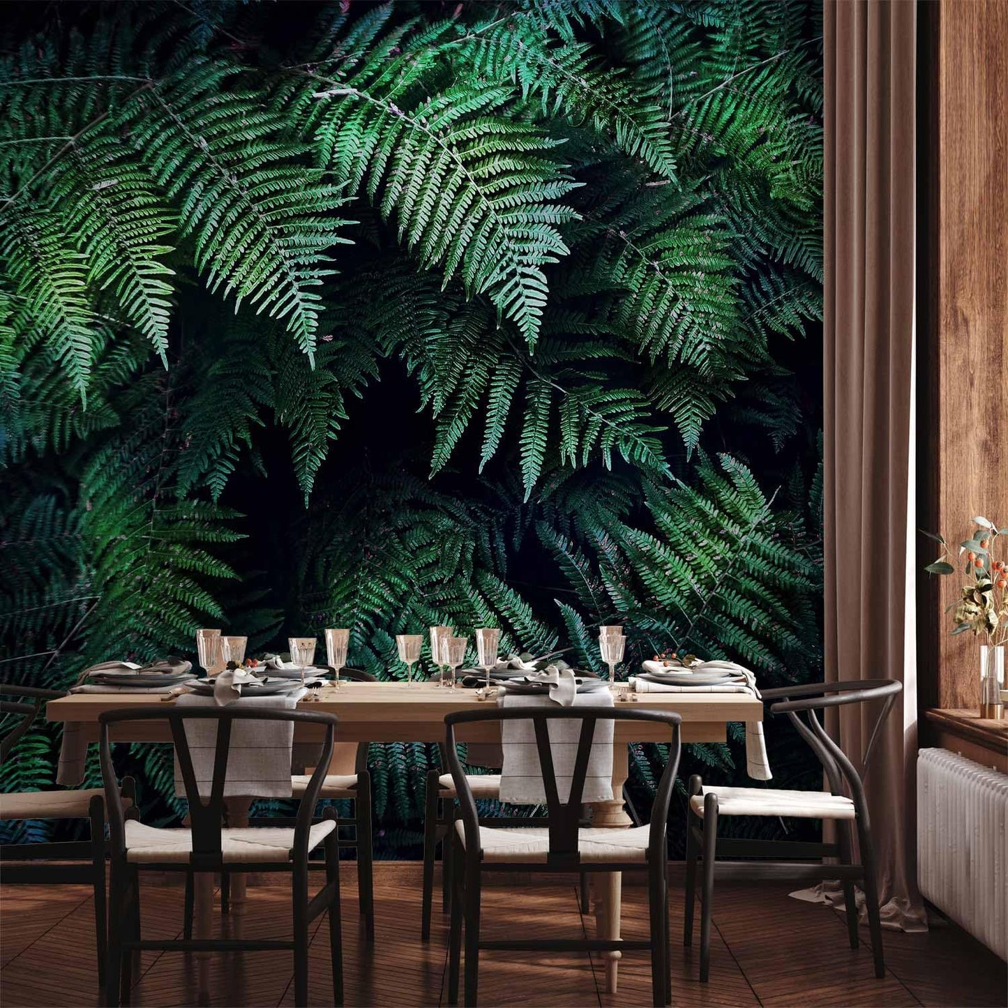 artgeist Premium Wall Mural 3D Effect 79x55 in - XXL Non-Woven Wallpaper Fleece Wall Decor Photo Print Picture Image Design Home Tropical Leaves b-C-0564-a-a