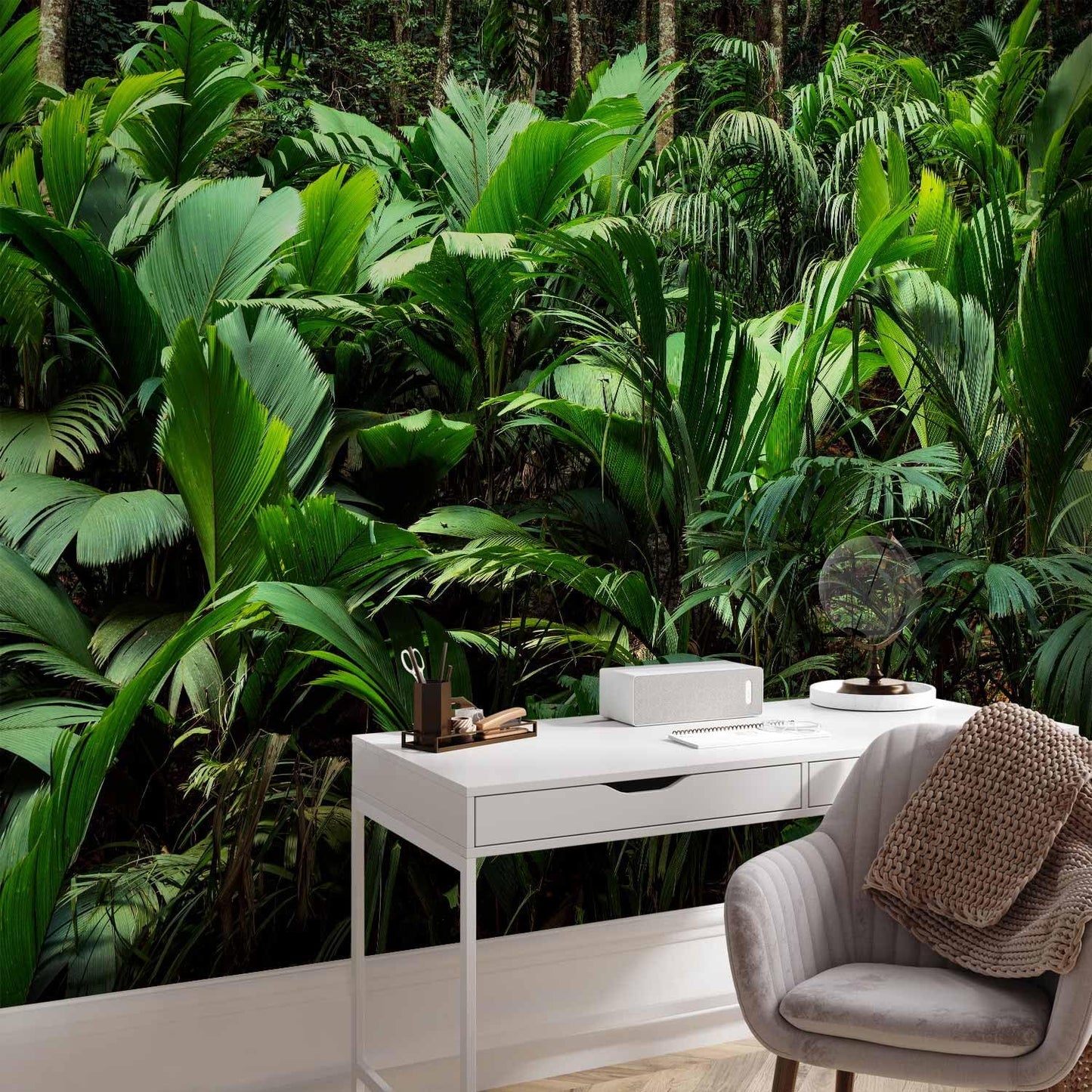 artgeist Wall Mural Nature 157x110 in - XXL Non-Woven Wallpaper Fleece Wall Decor Photo Print Picture Image Design Botanical Plants Jungle Leaves b-B-0594-a-a