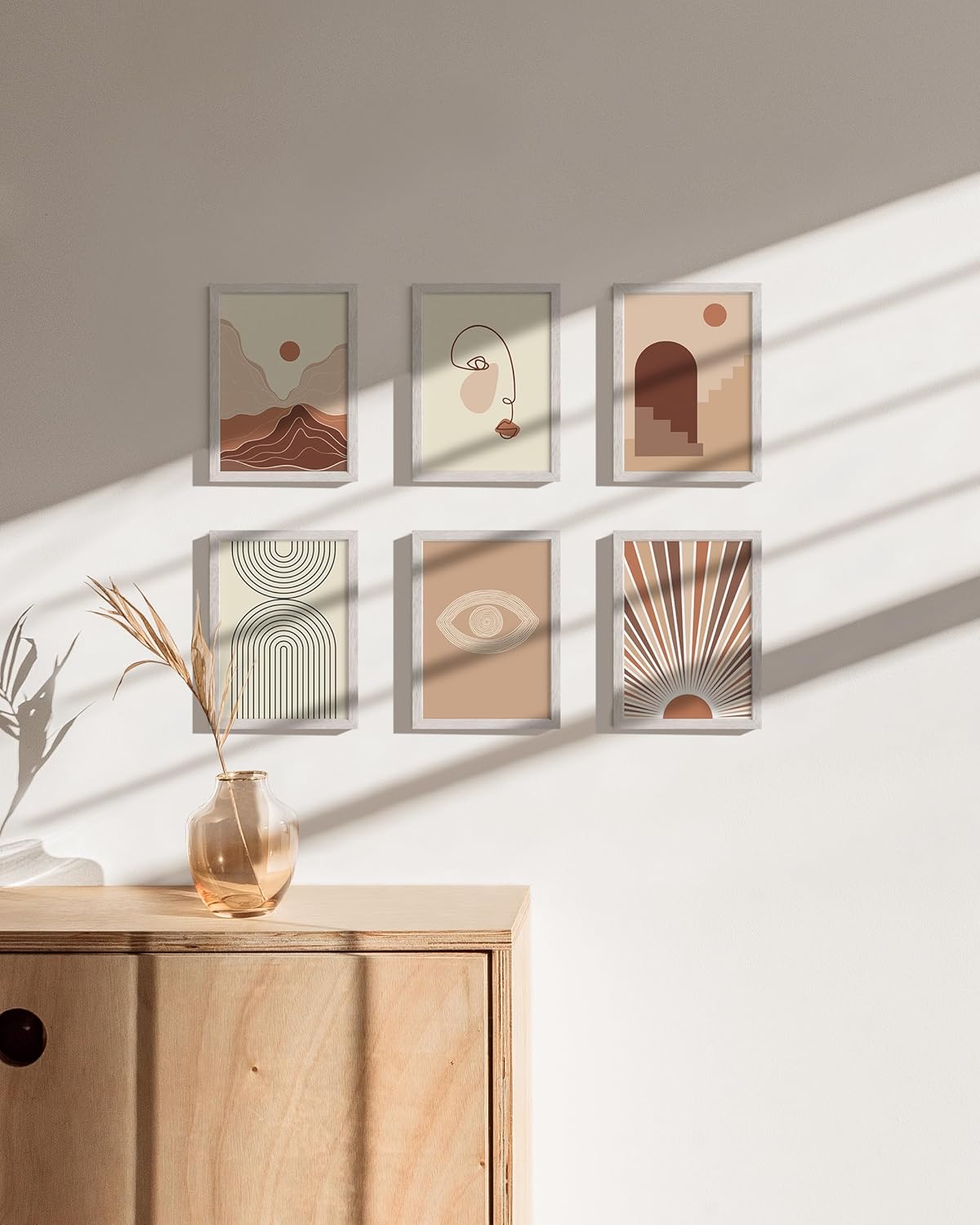 HAUS AND HUES Standalone White Oak Frame Set of 6-5x7