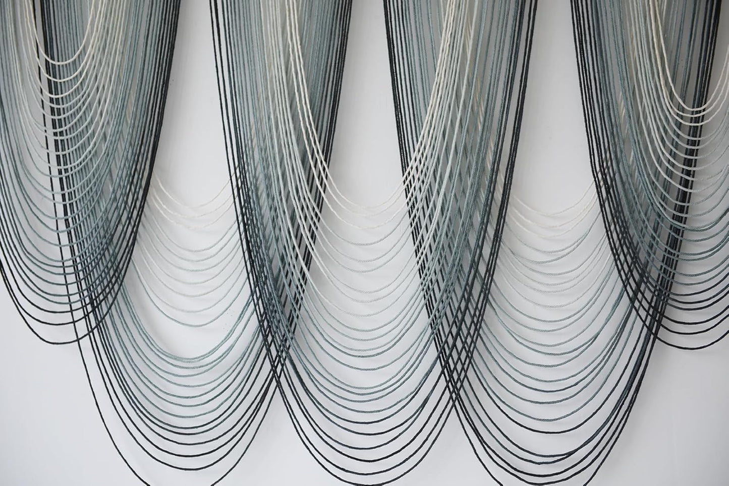 IOWER Large Macrame Wall Hanging Dip-Dyed Macrame Wall Decor Boho Wall Decor Craftsmanship Fiber Art 57" W x 41" L