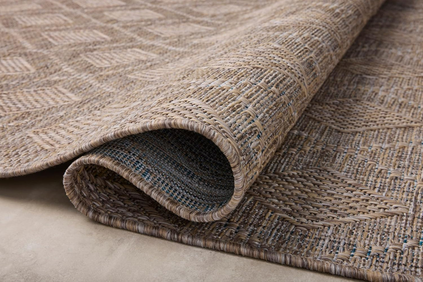 Loloi Amber Lewis Topanga Collection TOP-06 Natural/Mist 2'-3" x 3'-9" Indoor/Outdoor Area Rug