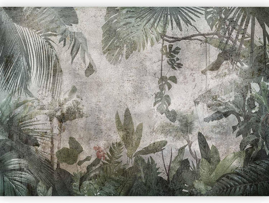 artgeist Premium Wall Mural Tropical Leaves 138x101 in - XXL Non-Woven Wallpaper Fleece Wall Decor Photo Print Picture Image Design Landscape Jungle Nature Monstera Palm Leaves b-C-0821-a-a