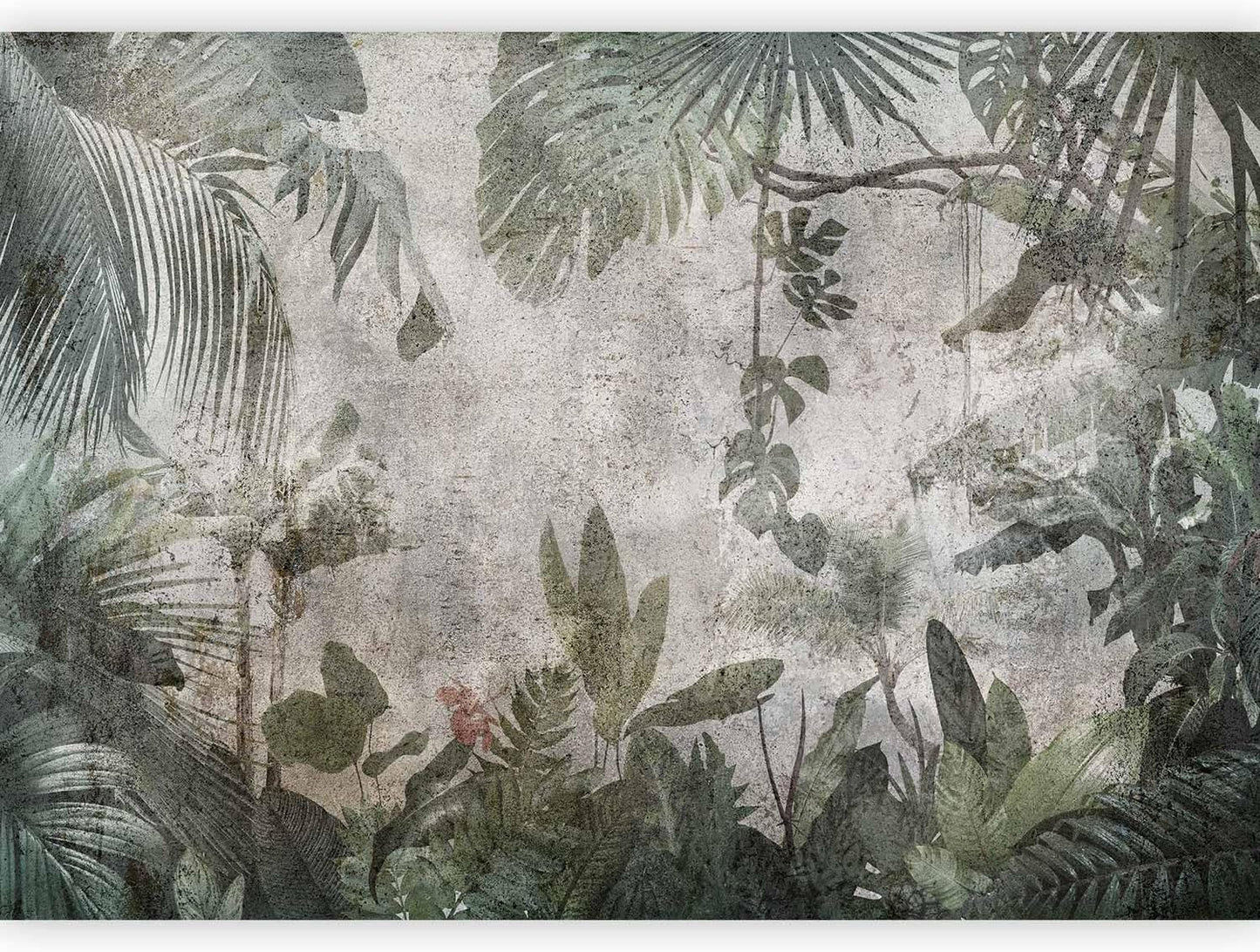 artgeist Premium Wall Mural Tropical Leaves 118x83 in - XXL Non-Woven Wallpaper Fleece Wall Decor Photo Print Picture Image Design Landscape Jungle Nature Monstera Palm Leaves b-C-0821-a-a