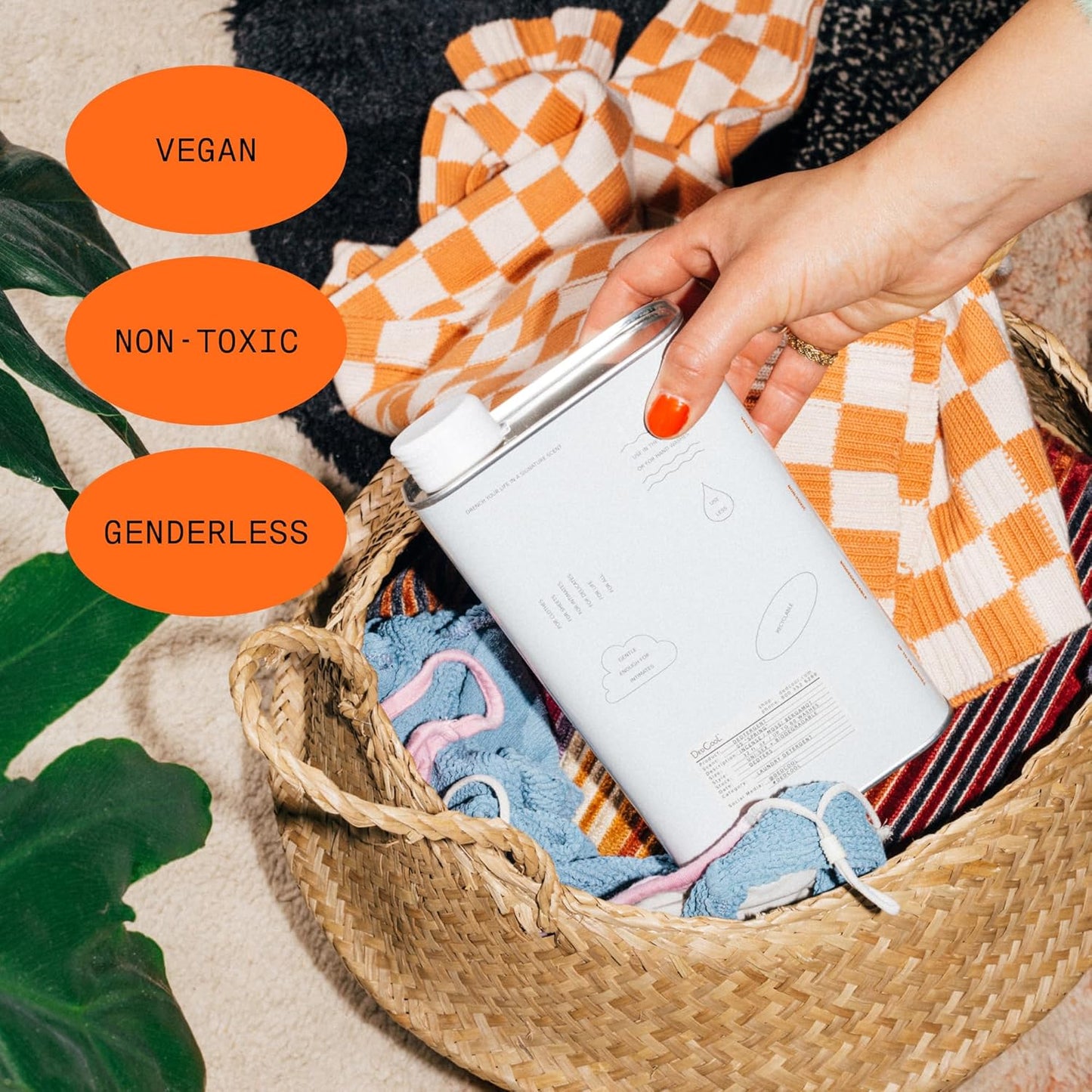 DedCool Liquid Laundry Dedtergent (Red Dakota, 32 fl oz) Luxurious Fragrance, Scented, Removes Stains, Ideal for 60 Washes, Infused with Natural Essential Oils, Vegan, Non-Toxic, Cruelty & Dye Free