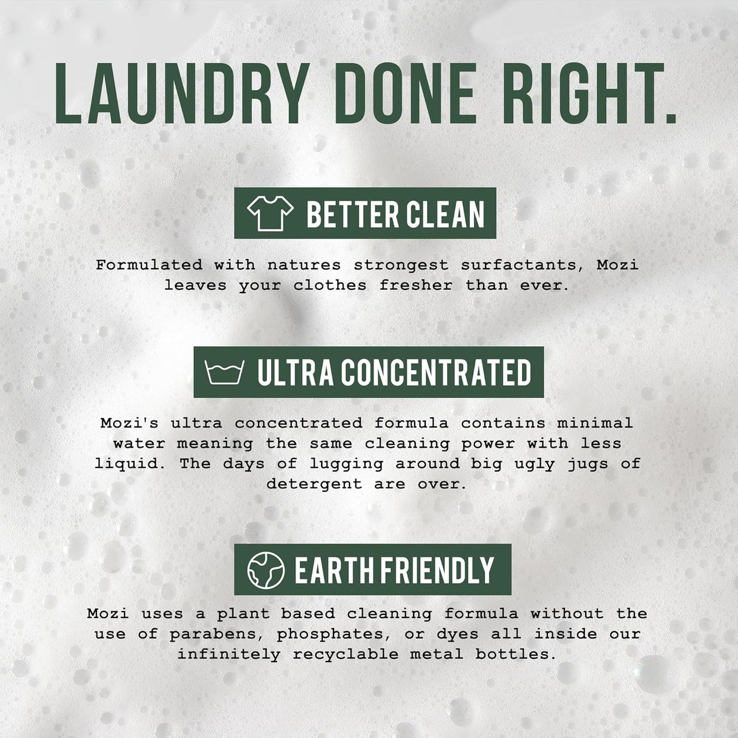 Laundry Detergent Liquid, Alpine Woods- Sandalwood, Pine & Patchouli, 50+ Loads, Concentrated, Non toxic, Plant Based Enzyme Cleaners, Long Lasting Luxury Clean, Cologne Soap for Men, 32 oz