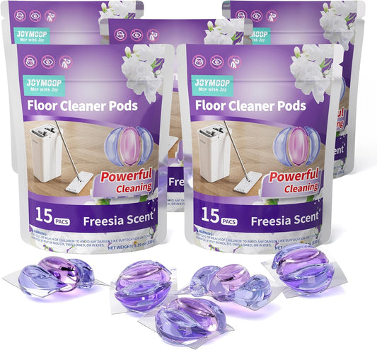 JOYMOOP Floor Cleaner for Mopping, 75 PCS Mopping Solution, Hardwood Floor Cleaner, Works Perfectly with Mop Bucket