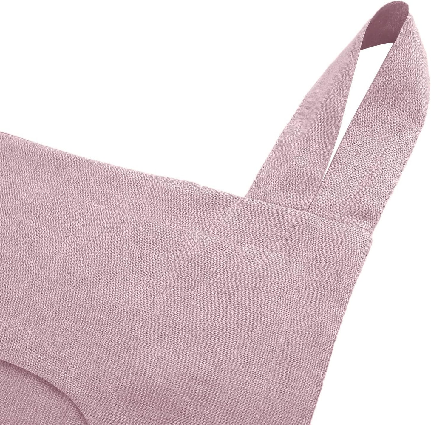 Amazhiyu 100% Linen Door Hanging Laundry Hamper Bag, 19x27 Inches Pink