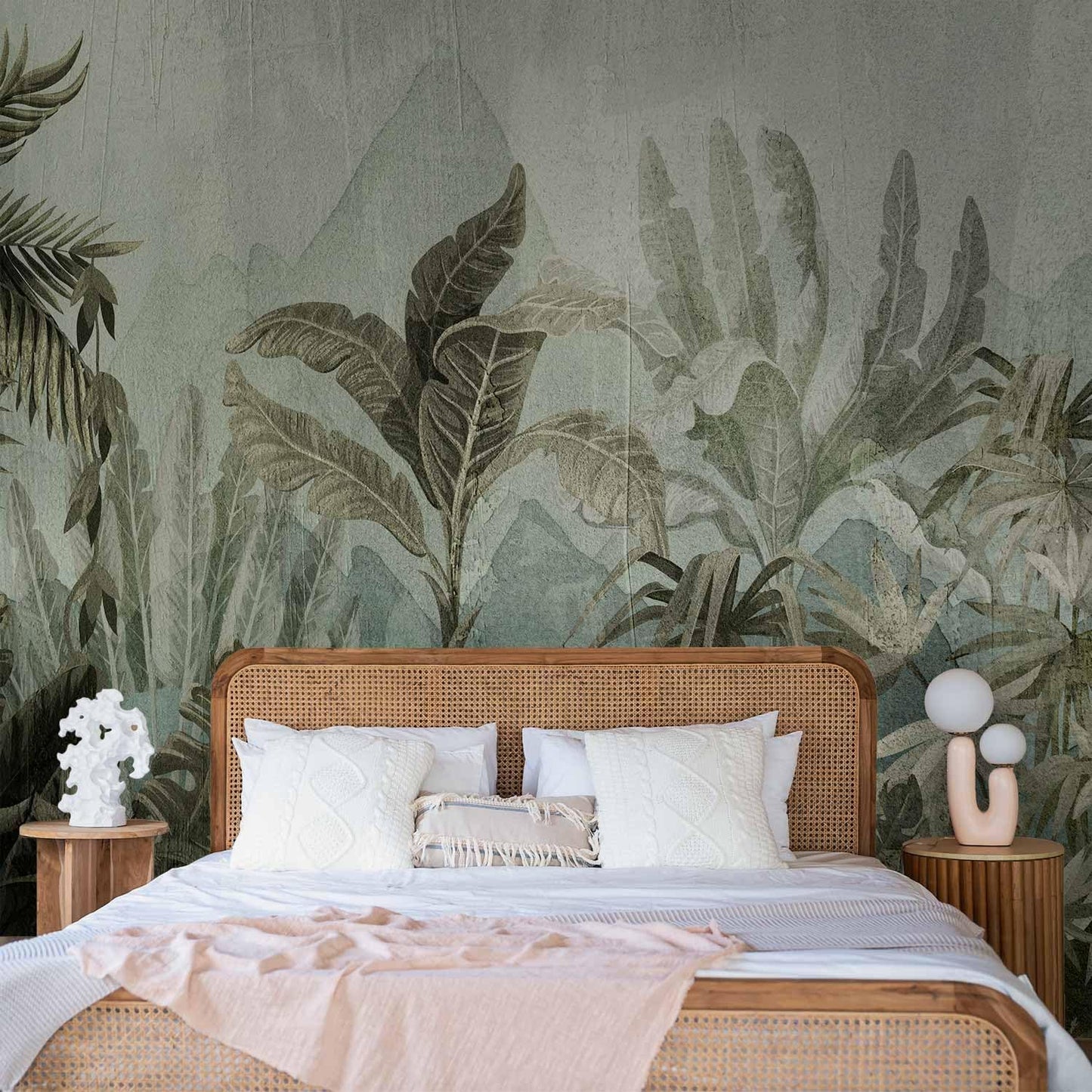 artgeist Wall Mural Leaves 98x69 in - XXL Non-Woven Wallpaper Fleece Wall Decor Photo Print Picture Image Design Nature Botanical Plants Palm Abstract b-C-0854-a-a