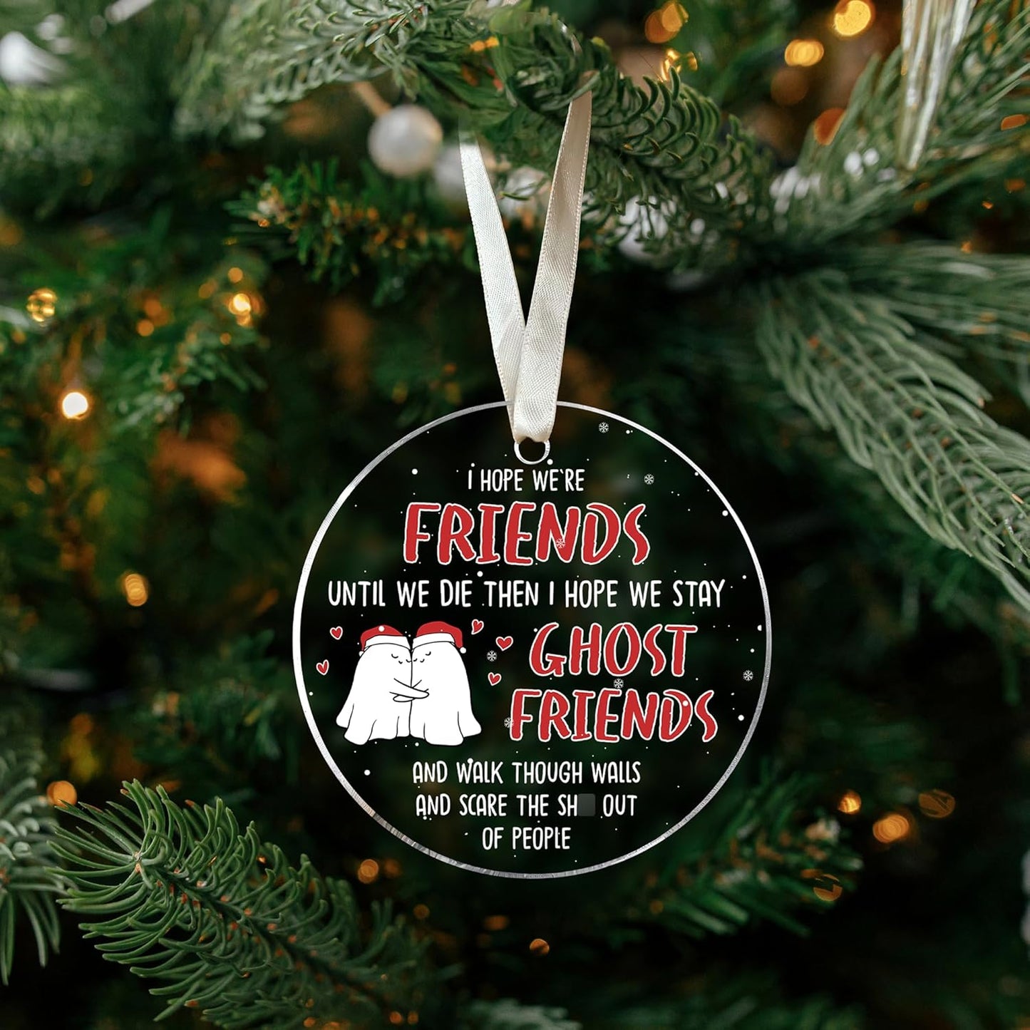 Best Friend Ornaments for Christmas Tree - Best Friend Christmas Ornaments - Acrylic Ornament