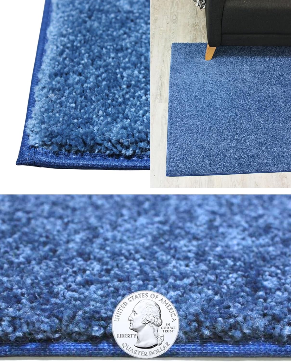 KOECKRITZ Soft and Colorful Kids Classroom Area Rugs (Passes Flammability Pill Test) Many Sizes and Bright Colors to Select from (9' x 12', Royal)