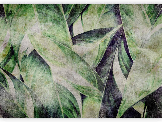 artgeist Wall Mural Tropical Leaves 157"x110"XXL Non-Woven Wallpaper Fleece Wall Decor Photo Print Picture Image Design Jungle Nature Botanical b-C-0844-a-a