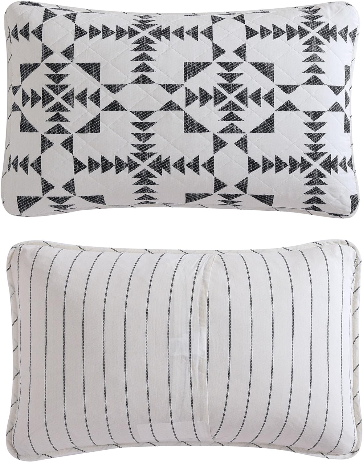 Eddie Bauer - Queen Quilt Set, Reversible Cotton Bedding with Matching Shams, Luxurious Bedding Set (Arrowhead Charcoal, 3 pcs, Queen)