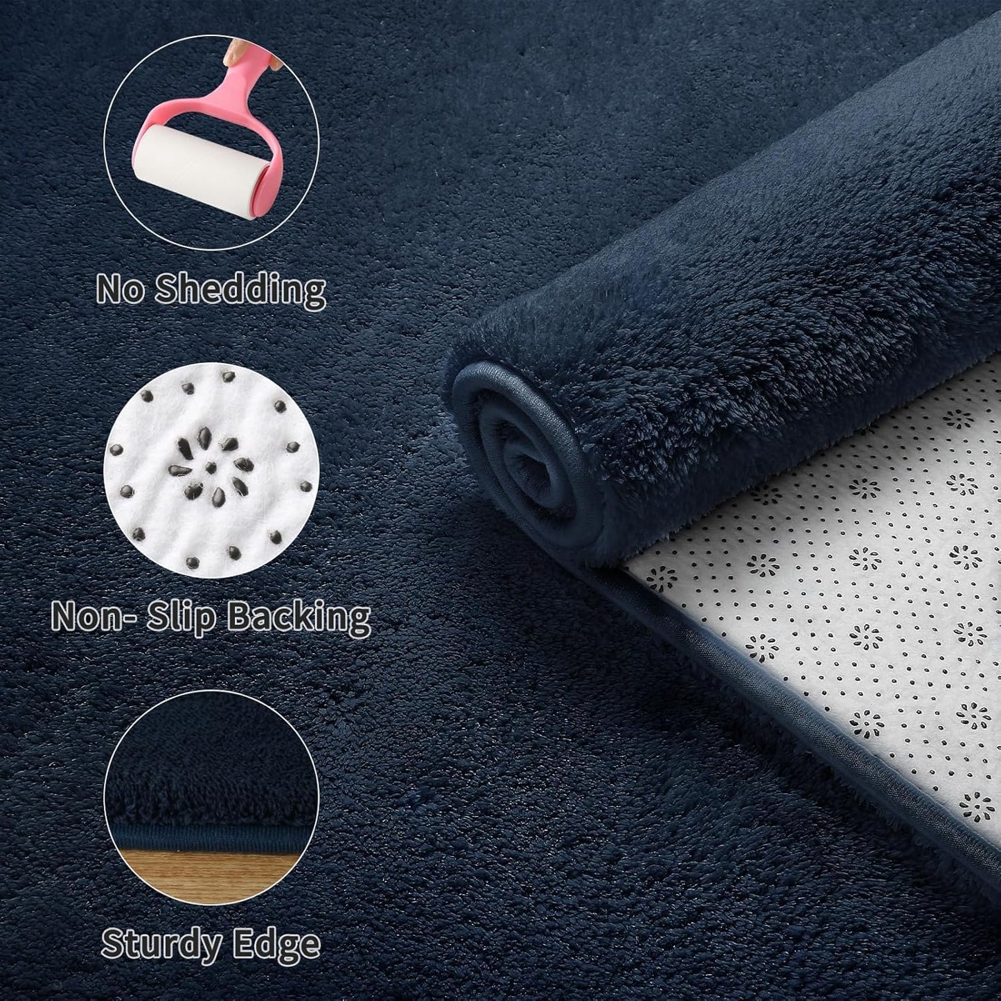 Sour Lemon 10x14 Area Rugs for Living Room, Soft Large Area Rug Fluffy Rugs for Bedroom，Machine Washable Area Rug Non Slip Carpet Rug for Living Room Playroom Kids Room Home Decor