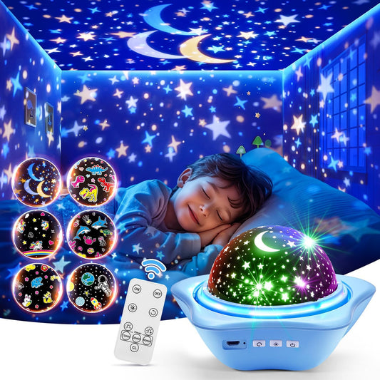 Night Light for Kids Night Light Projector, Baby Night Lights for Bedroom, Star Projector Galaxy Light Star Lights for Bedroom, Glow in The Dark Stars for Ceiling, Baby Sensory Toys, Kids Room Decor