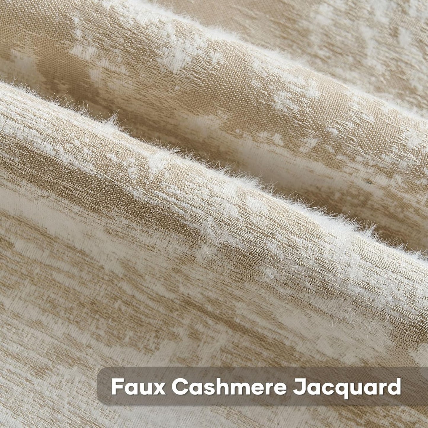 FUTEI Brown White Decorative Throw Pillow Covers 20x20 Inch Set of 2,Soft Faux Cashmere Jacquard - Textured & Cozy Cushion Case,Modern Home Decor for Couch Bed Living Room