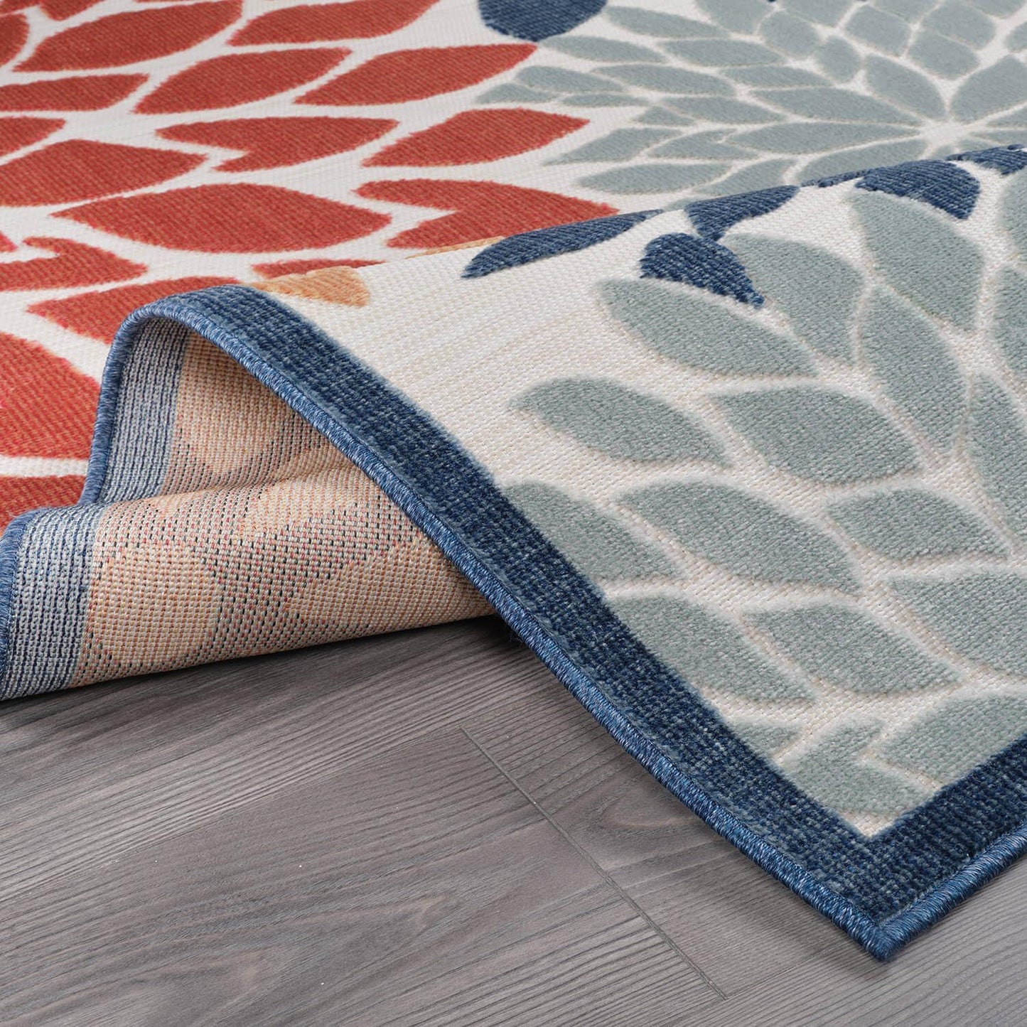 Beverly Rug Outdoor Rug 10x14 Large Modern Floral Tropical Area Rugs for Indoor and Outdoor Patio Easy to Clean Non Shedding Living Room Porch Garden Washable Outside Carpet (10 x 14 Multicolor)