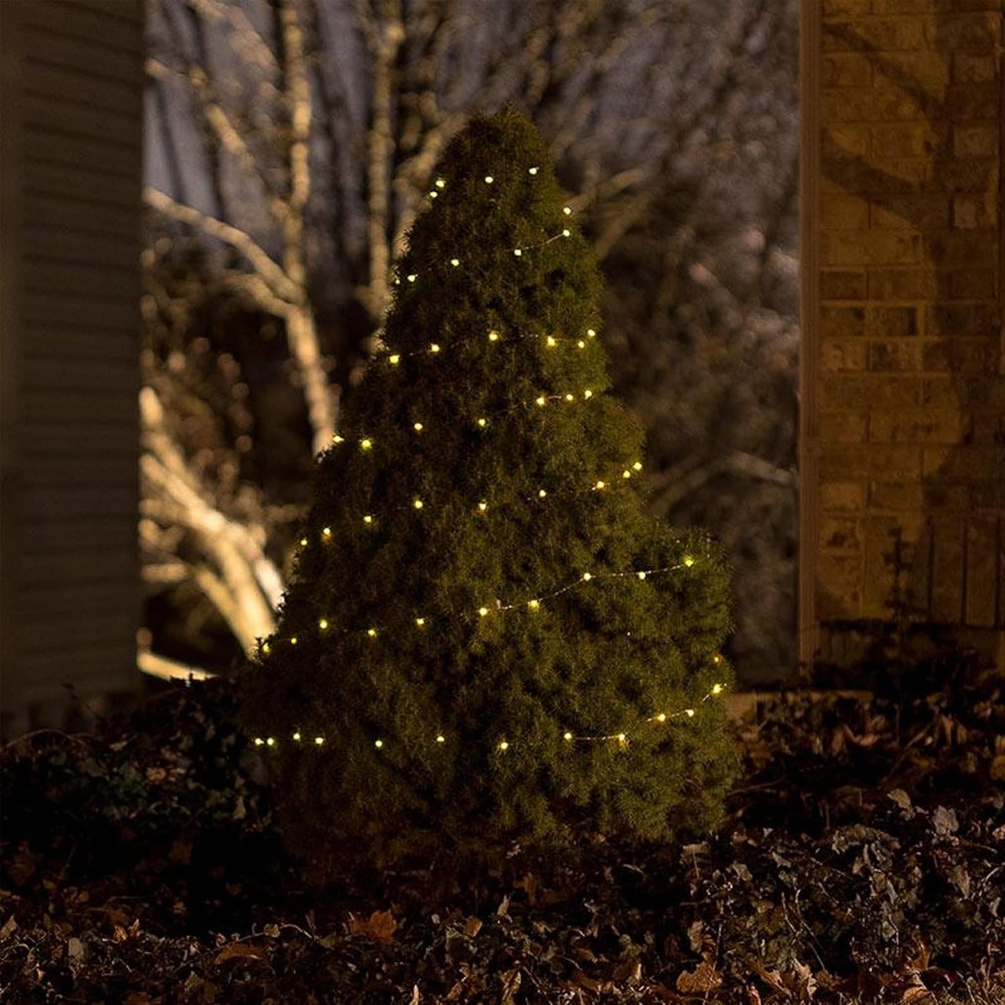 Dazzle Bright Fairy Lights Battery Operated, 4 Pack Total 80FT 240LED Silver Wire Waterproof String Lights, Christmas Decorations for Indoor Outdoor Bedroom Yard Party Decor, Warm White