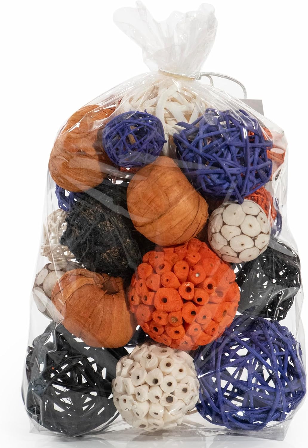 ANDALUCA Decorative Balls Halloween Bowl Filler Home Decor (Purple Orange)