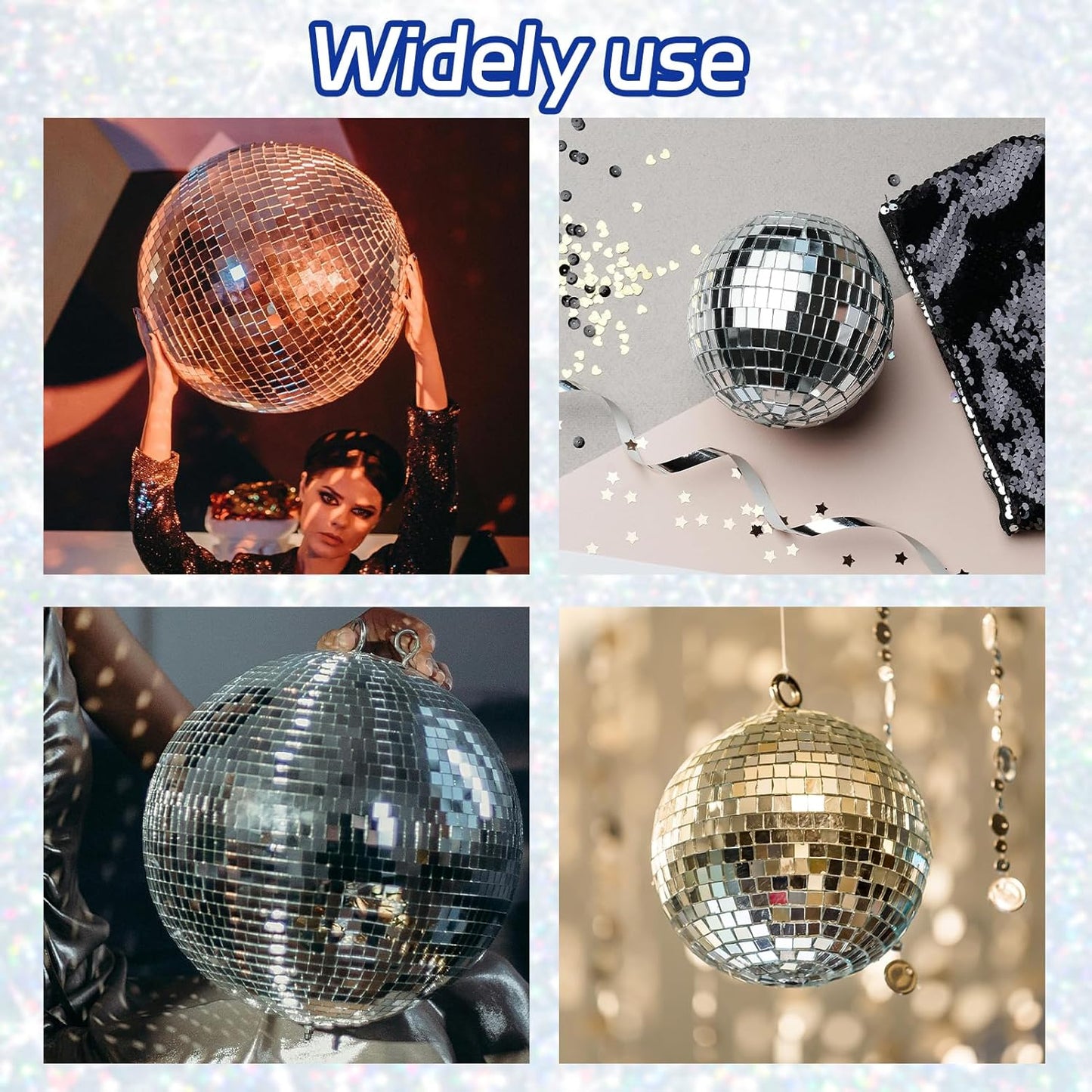 Self Adhesive Mosaic Tiles, 3200 Pieces Disco Ball Tiles, 5 x 5 mm Glass Mirror Mosaic Tiles, Square Mirror Tiles Sticker for DIY Vase, Art Collage, Photo Frames, Home Party 2 Rolls (Purple)