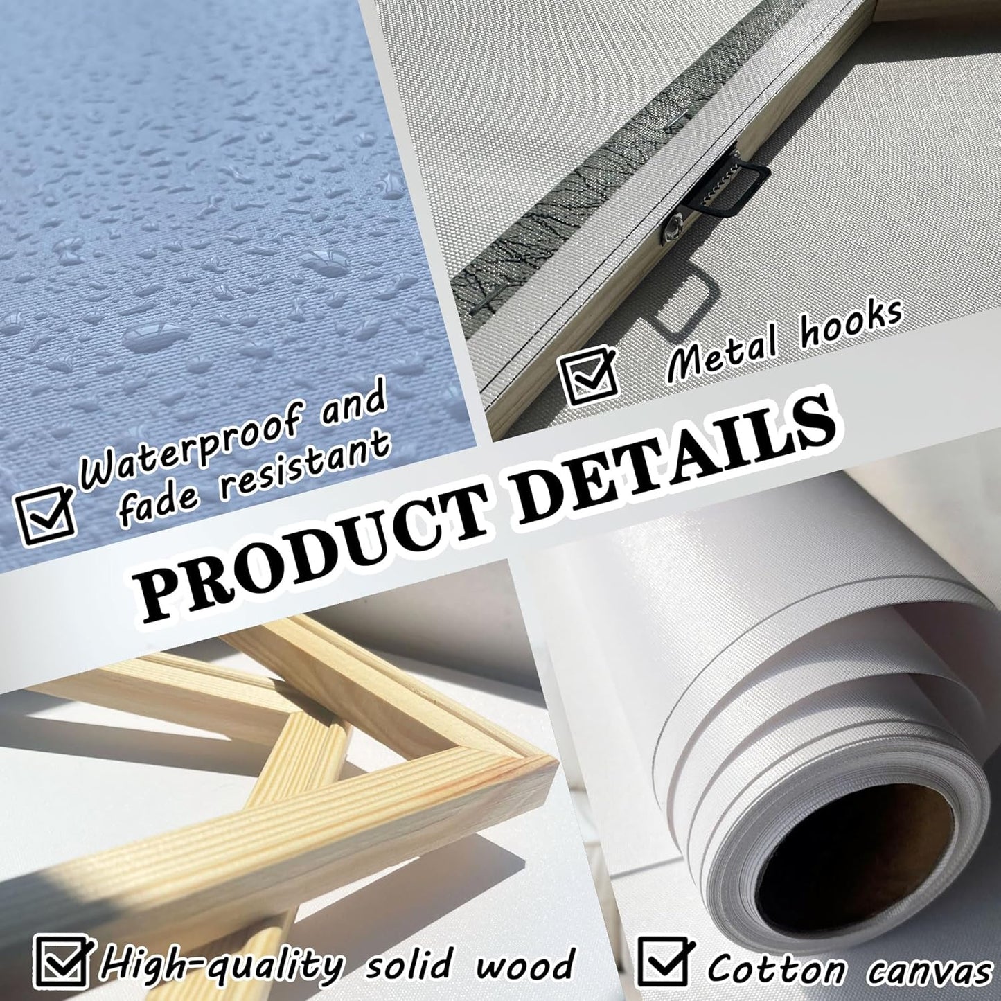 Large Canvas Wall Art for Living Room, Blue and White Textured Floral Wall Art, Flower Wall Pictures and Paintings, Nature and Landscape Artwork, Bedroom Wall Decor