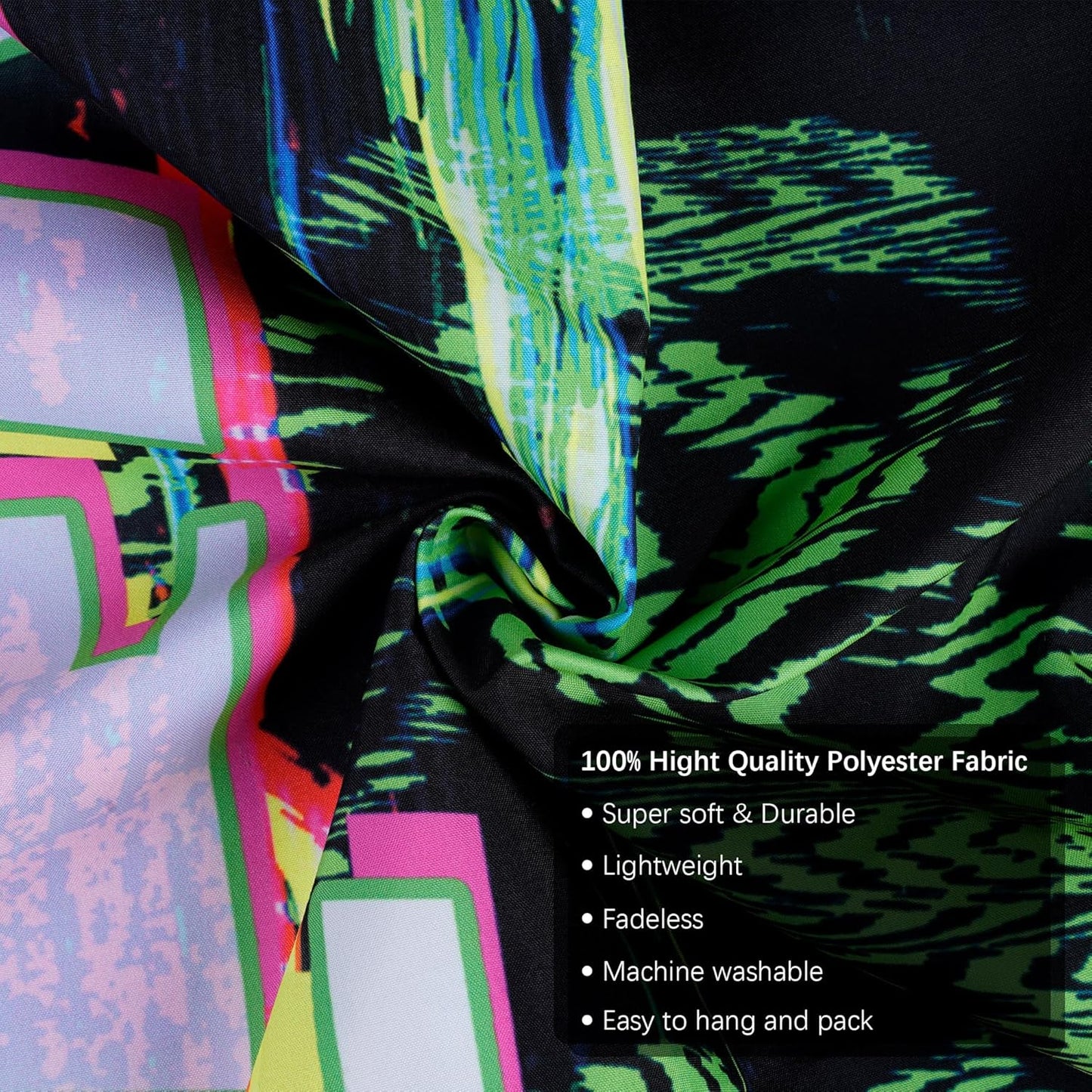 OSVINO Blacklight Skeleton Tapestry 59"x51" GAME OVER UV Reactive Wall Hanging Neon Skull Hippie Posters for Halloween Eastern Backdrop Bedroom Dorm Living Room Decor