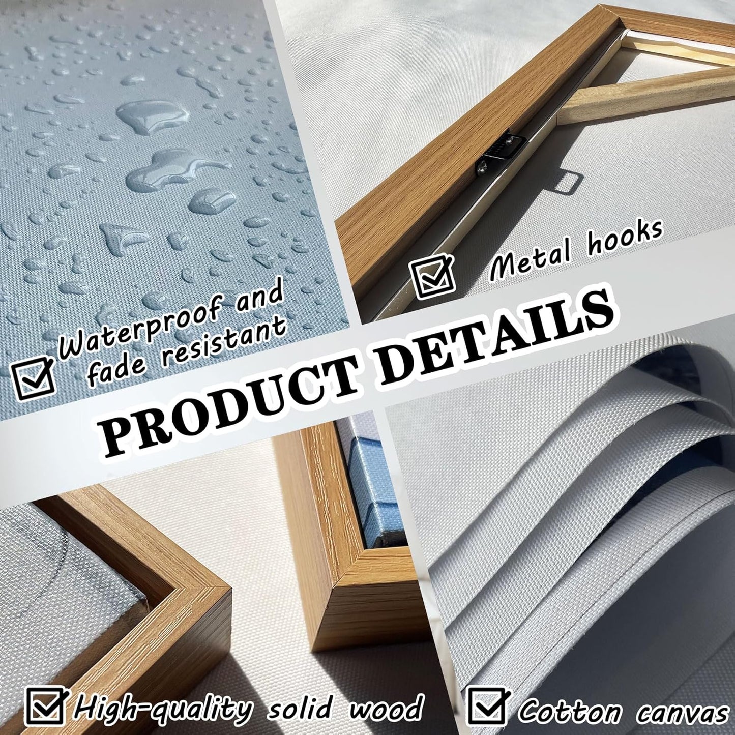 Abstract Wall Art - Modern Colorful Canvas Wall Art for Living Room- Large Framed Decorations, Wall Decor for Bedroom - Office Artwork Wall Decor