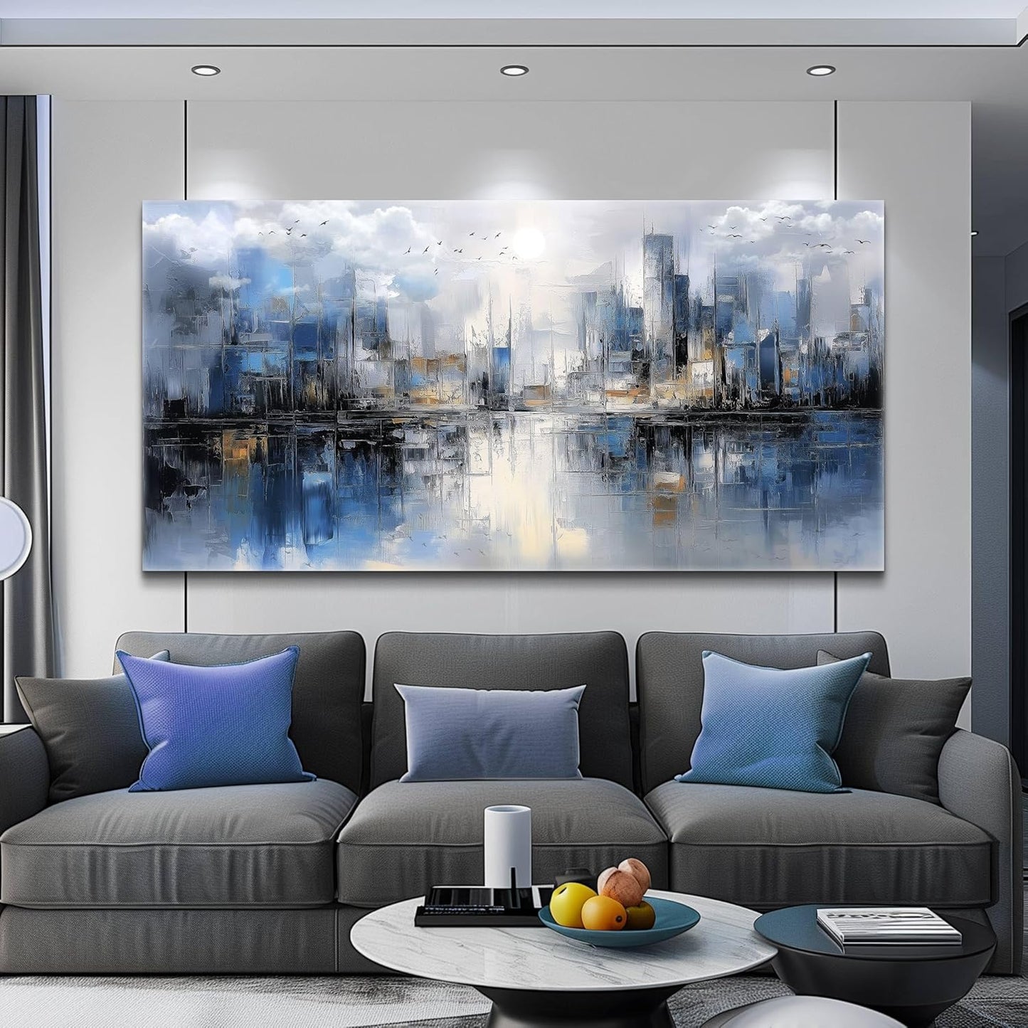 Canvas Wall Art for Living Room Wall Decor for Bedroom Office Wall Decoration Abstract Watercolor Painting Artwork Room Aesthetic Home Decor 20x40 in