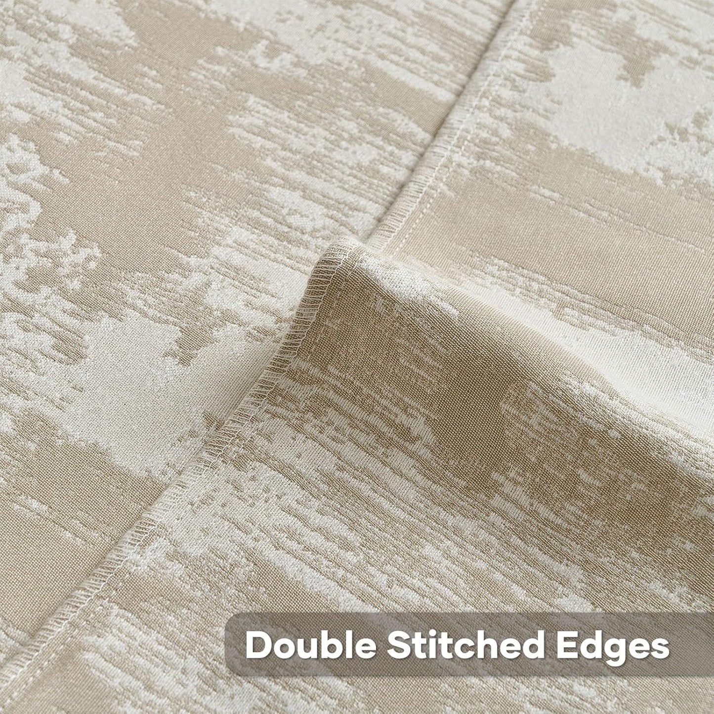 FUTEI Brown White Decorative Throw Pillow Covers 18x18 Inch Set of 2,Soft Faux Cashmere Jacquard - Textured & Cozy Cushion Case,Modern Home Decor for Couch Bed Living Room