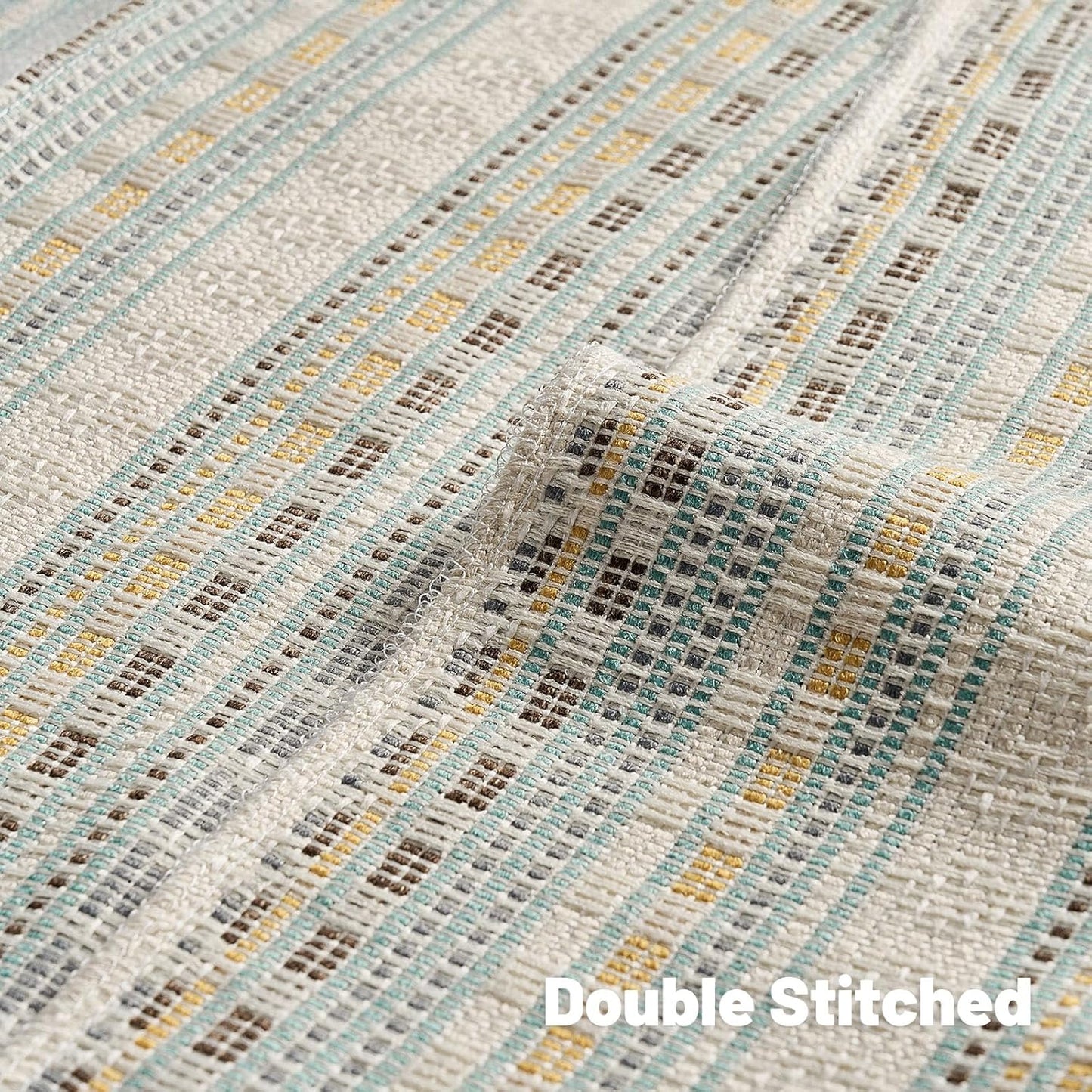 FUTEI Yellow Grey Decorative Throw Pillow Covers 20x20 Inch Set of 2,Soft Cozy Chenille Jacquard Textured Cushion Case,Boho Home Decor for Couch Bed Living Room