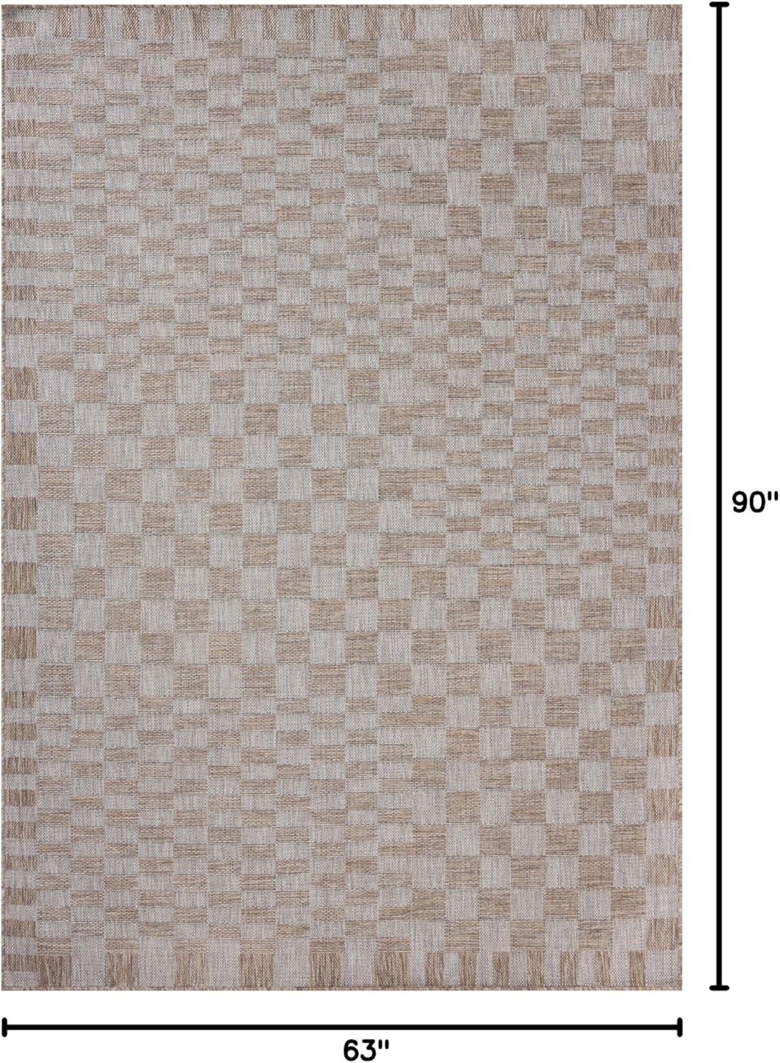 Loloi Amber Lewis Topanga Collection TOP-03 Natural/Dove 5'-3" x 7'-6" Indoor/Outdoor Area Rug