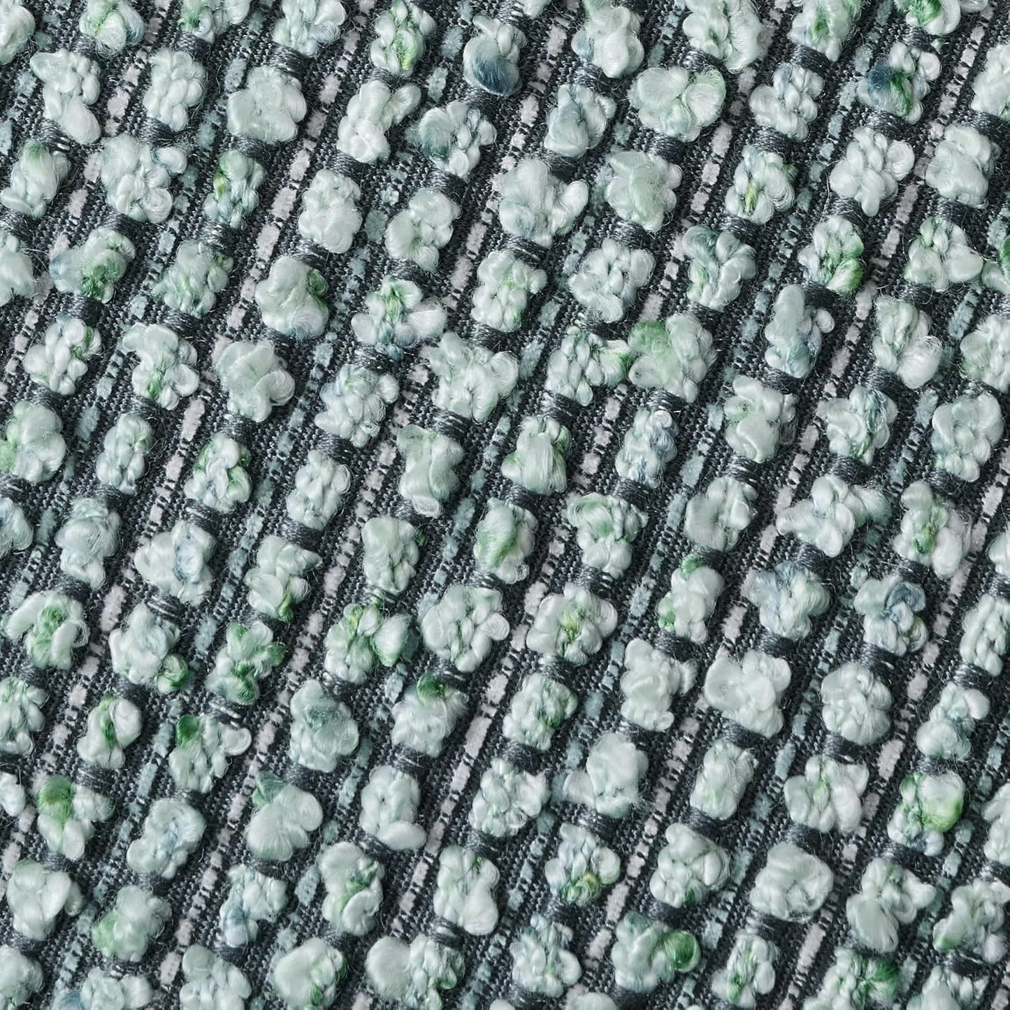 Striped Throw Pillow Covers 16x16 Set of 2 Green Textured Boucle Chic Morden Boho Accent Farmhouse Square Decorative Couch Pillow Covers for Home Decor Bed Sofa Living Room