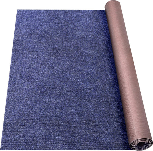 Marine Carpet,5 FT x 20 FT Deep Blue Indoor Outdoor Rug 0.2" Thick Boat Carpeting with Water-Proof TPE Backing, Non-Slip Outdoor Marine Carpet Roll for Home, Patio, Porch, Deck