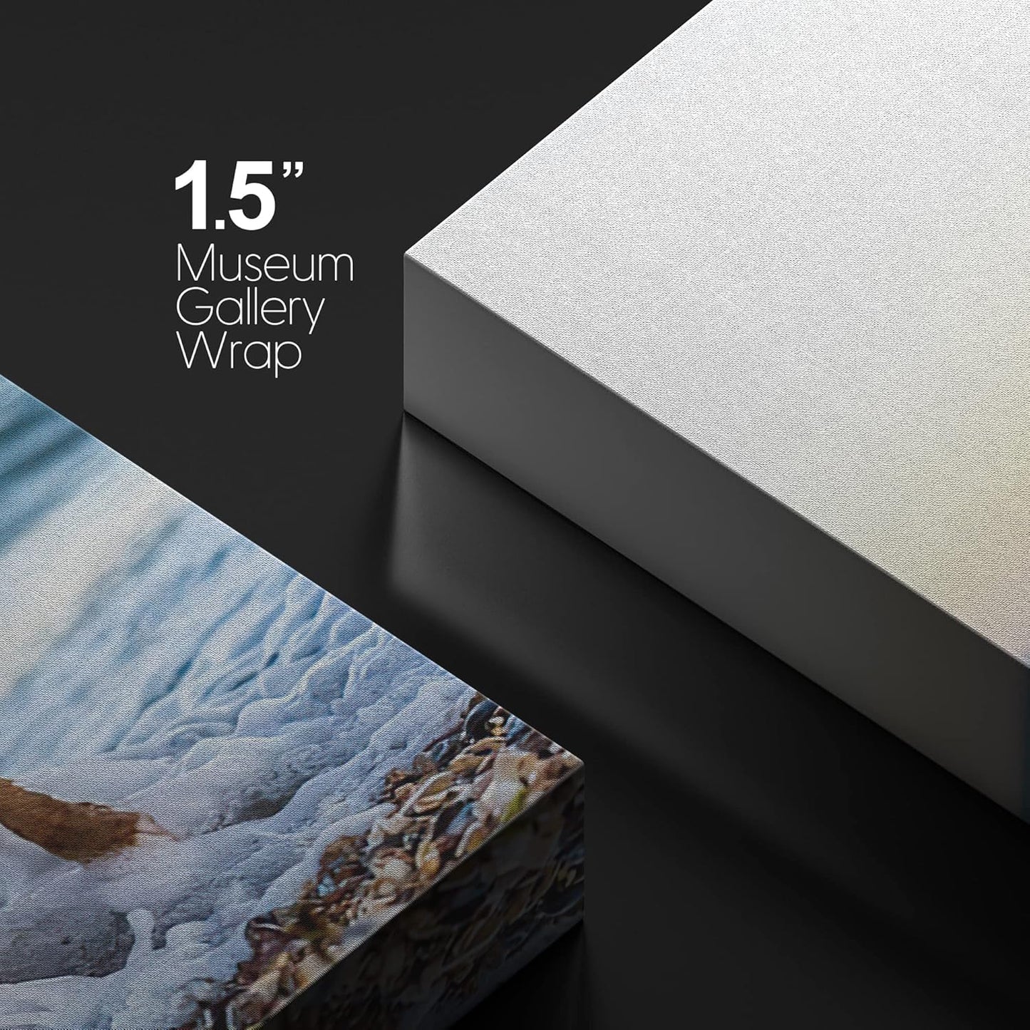 NWT Custom Canvas Prints with Your Photos for Pet/Animal, Personalized Canvas Pictures for Wall to Print Framed 48x32 inches